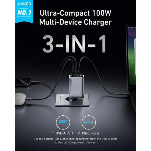 Anker Prime Charger (100W 3 Ports GaN)