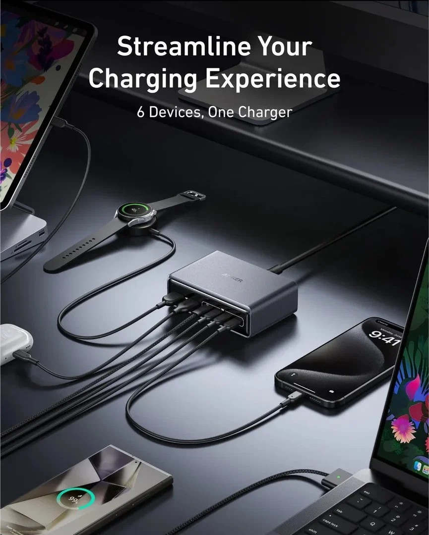 Anker Prime Charger (200W 6 Ports GaN)